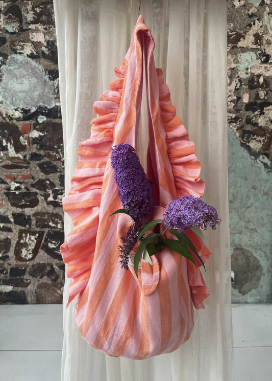 Slouchy Ruffle Bag in Sorbet