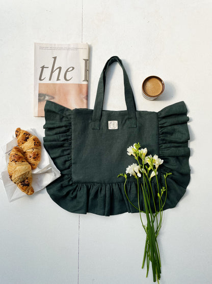 Tuesday Rain Ruffle Tote