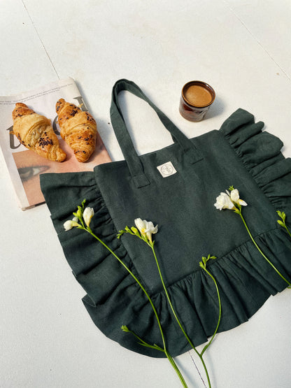 Tuesday Rain Ruffle Tote