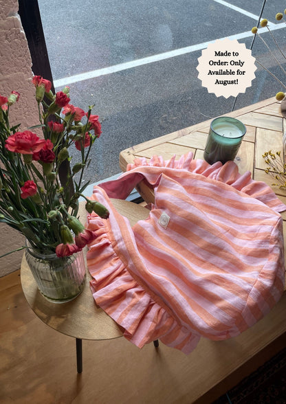 Slouchy Ruffle Bag in Sorbet