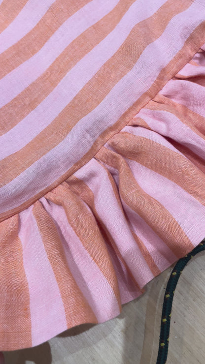 Slouchy Ruffle Bag in Sorbet